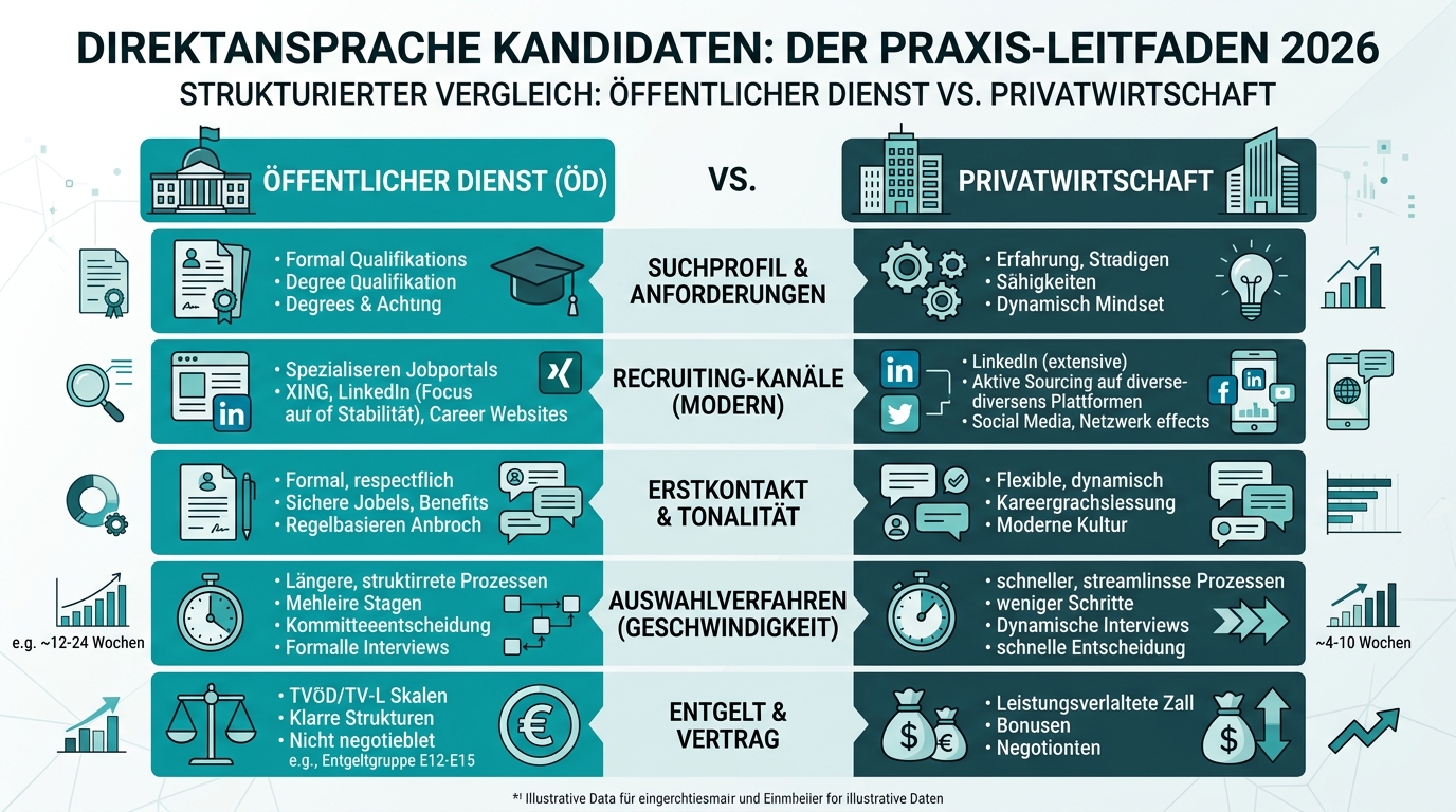 Direktansprache Kandidaten: Der Praxis-Leitfaden 2026 Infografik: direktansprache kandidaten