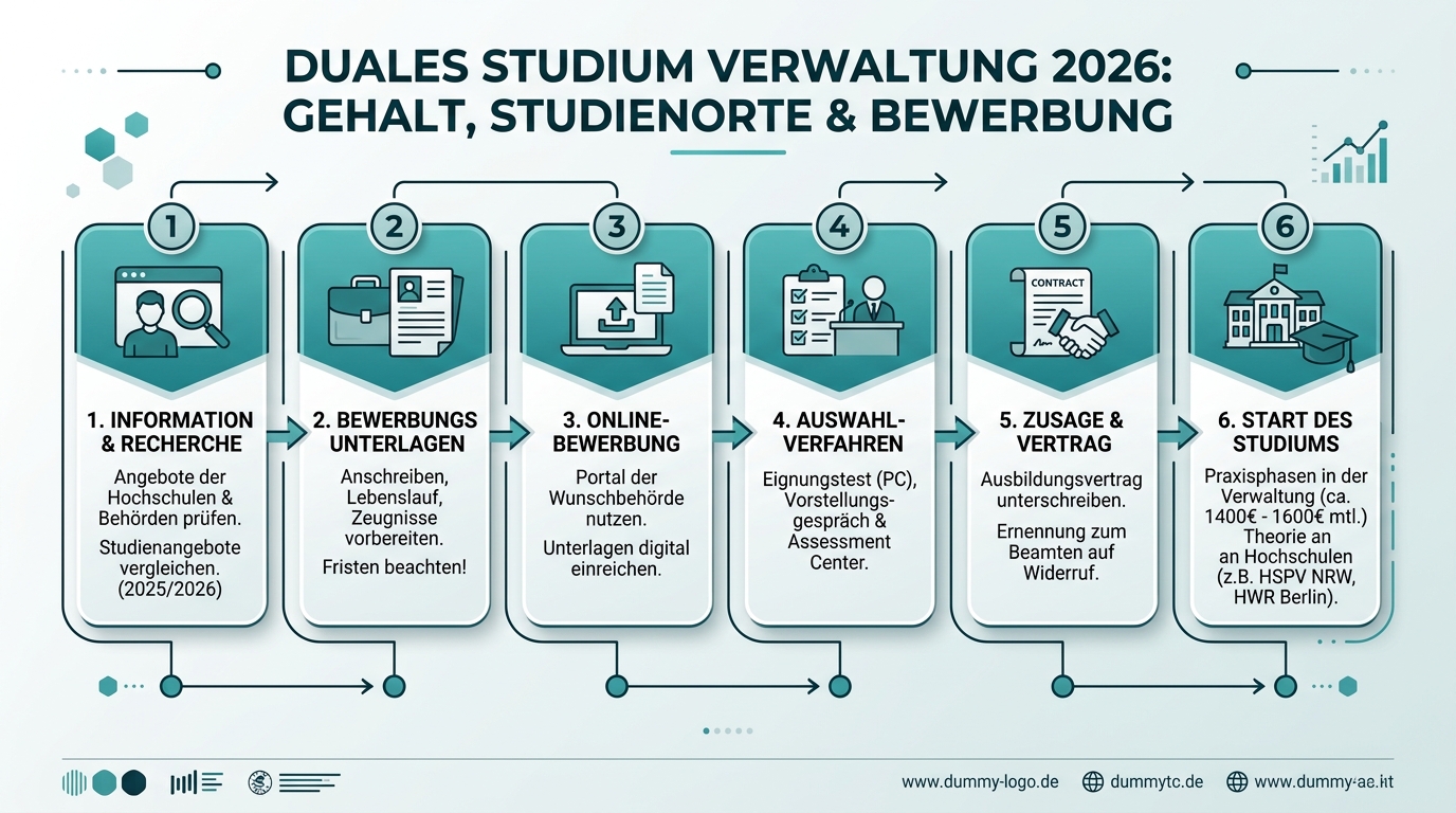 Infografik: duales studium verwaltung