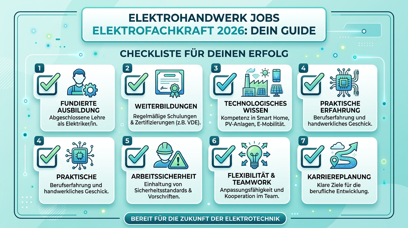 Infografik: elektrohandwerk jobs elektrofachkraft