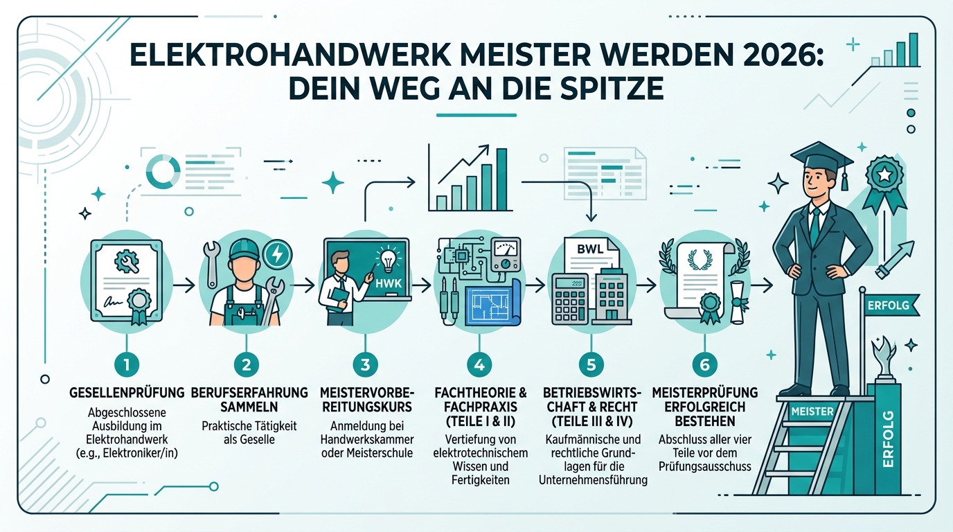 Infografik: elektrohandwerk meister werden