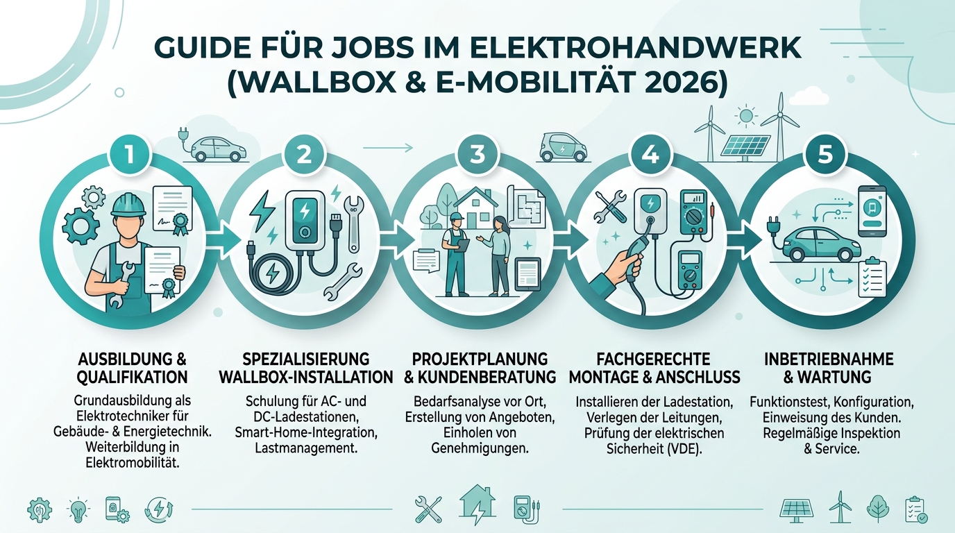 Infografik: elektrohandwerk wallbox e-mobilität jobs