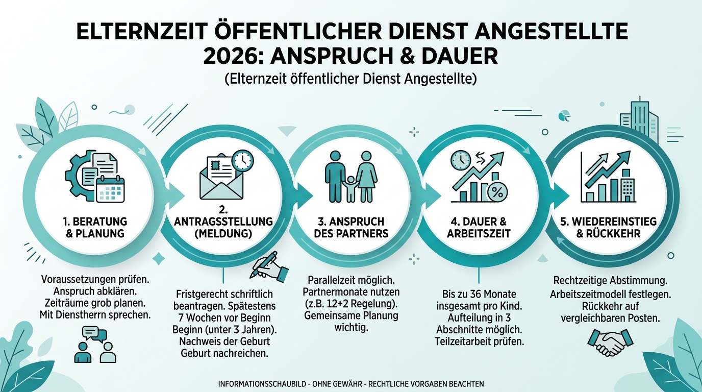 Infografik: elternzeit öffentlicher dienst angestellte