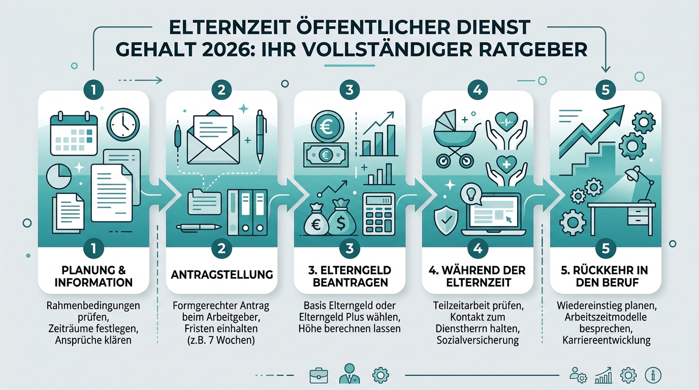 Infografik: elternzeit öffentlicher dienst gehalt