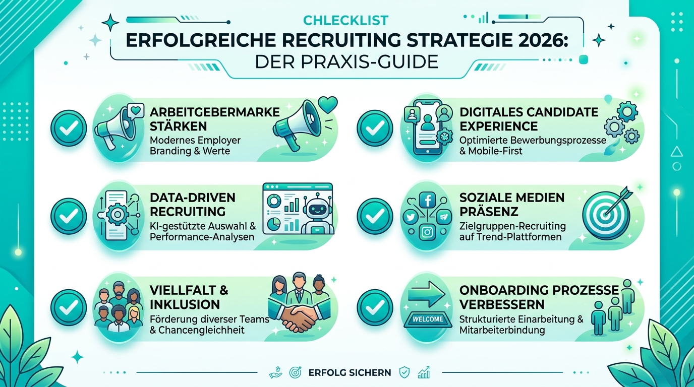 Erfolgreiche Recruiting Strategie 2026: Der Praxis-Guide Infografik: erfolgreiche recruiting strategie