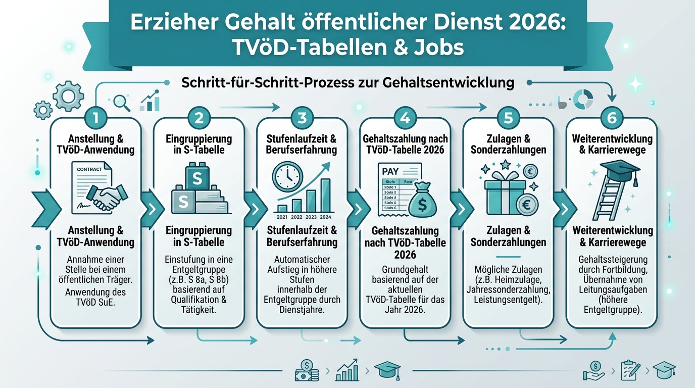 Infografik: erzieher gehalt öffentlicher dienst