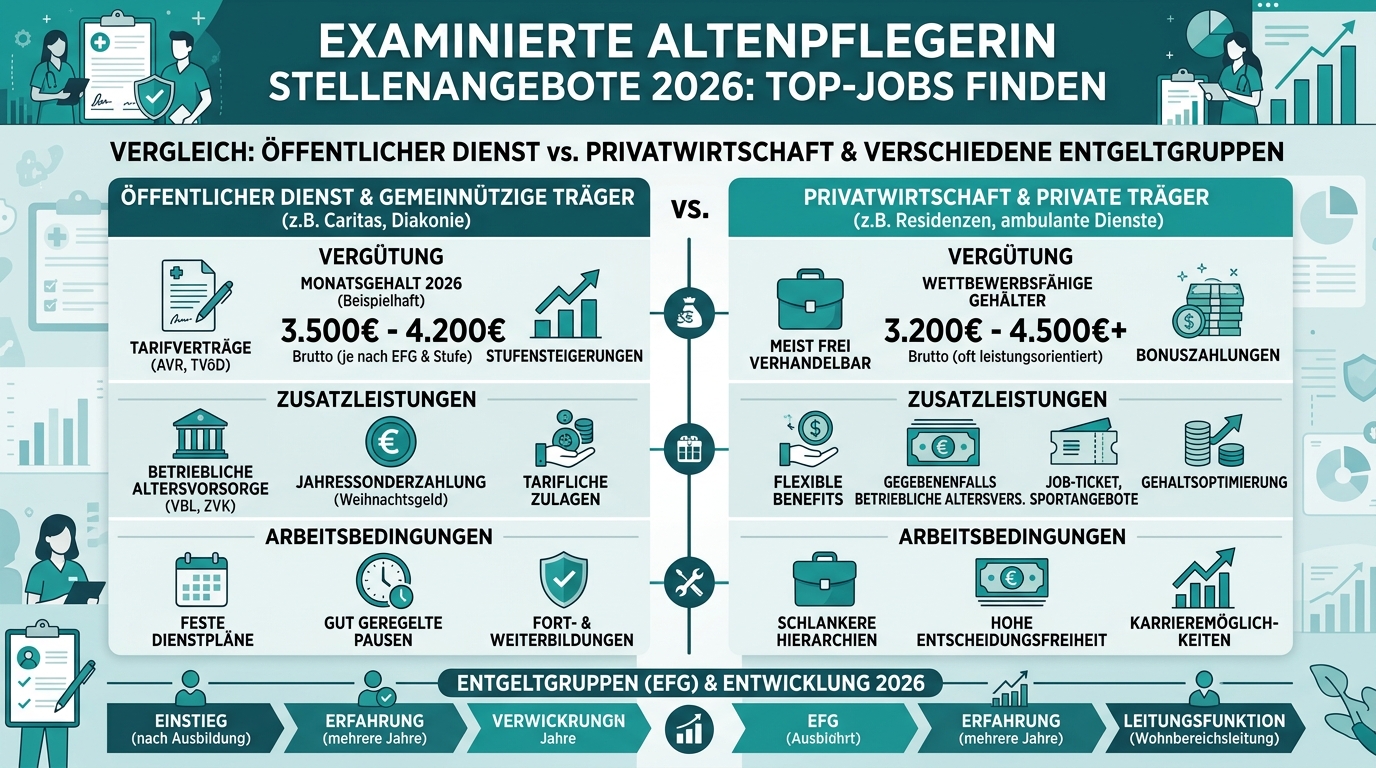 Infografik: examinierte altenpflegerin stellenangebote