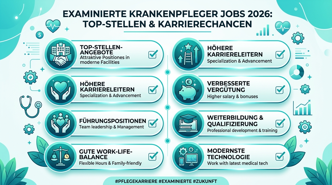 Infografik: examinierte krankenpfleger jobs