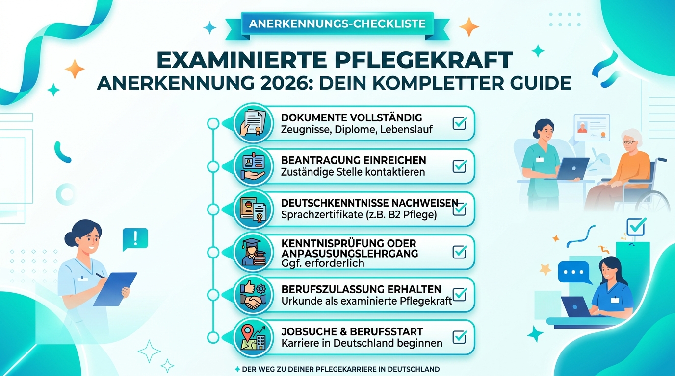 Infografik: examinierte pflegekraft anerkennung