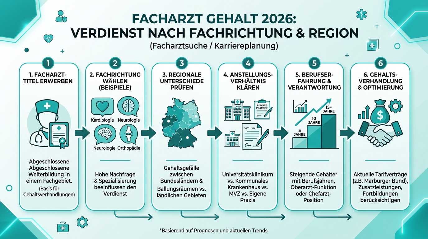 Infografik: facharzt gehalt 2024