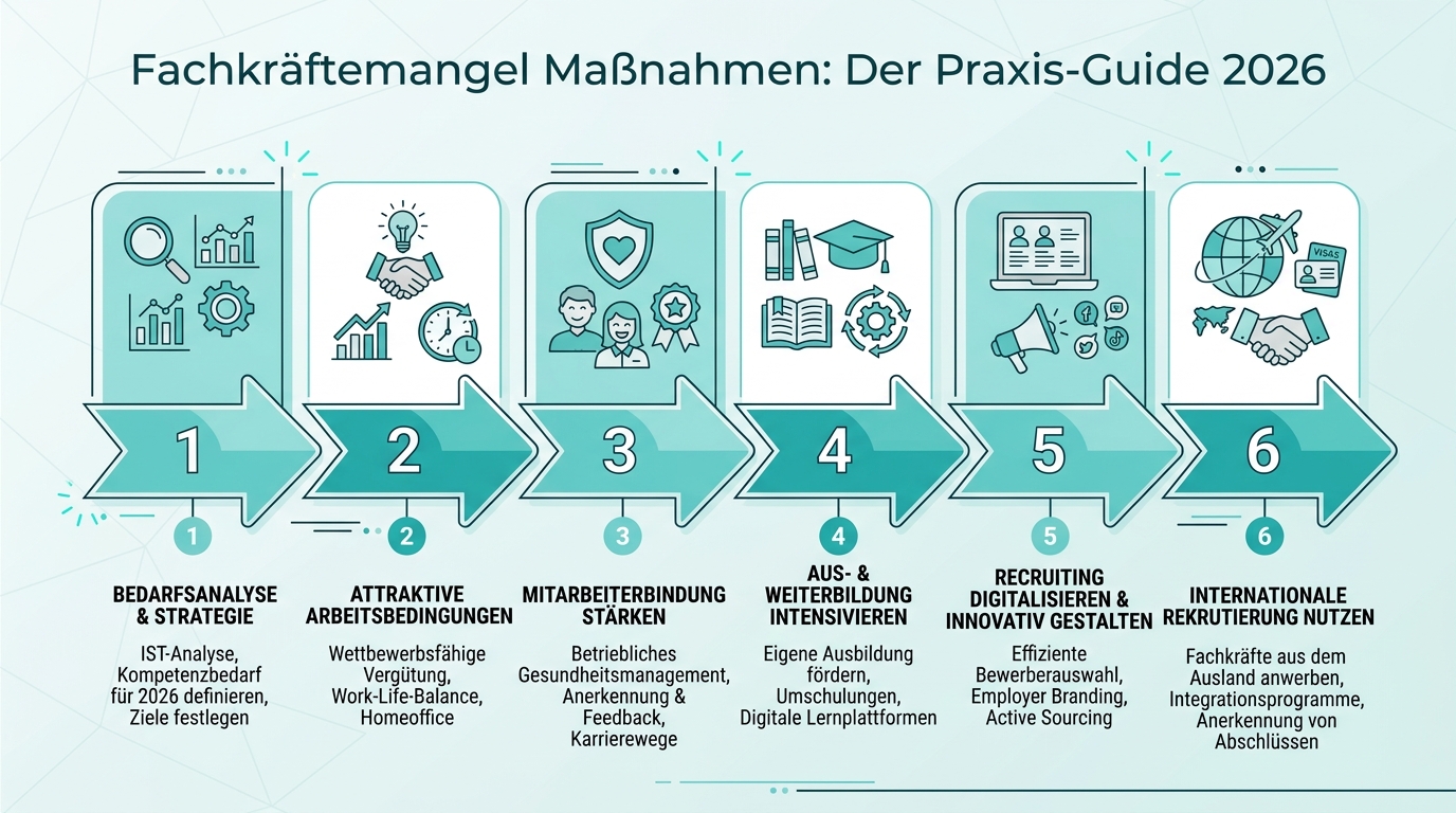 Infografik: fachkräftemangel maßnahmen