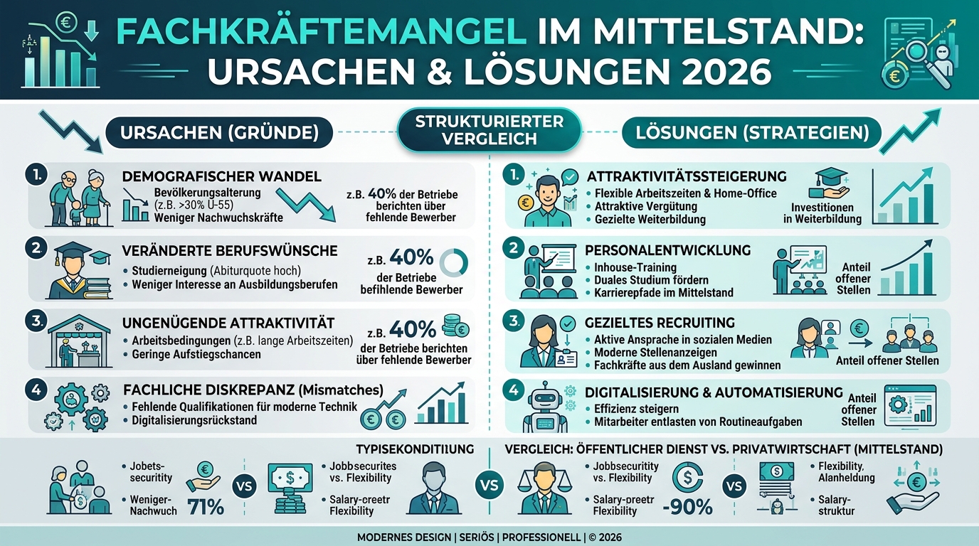 Infografik: fachkräftemangel mittelstand