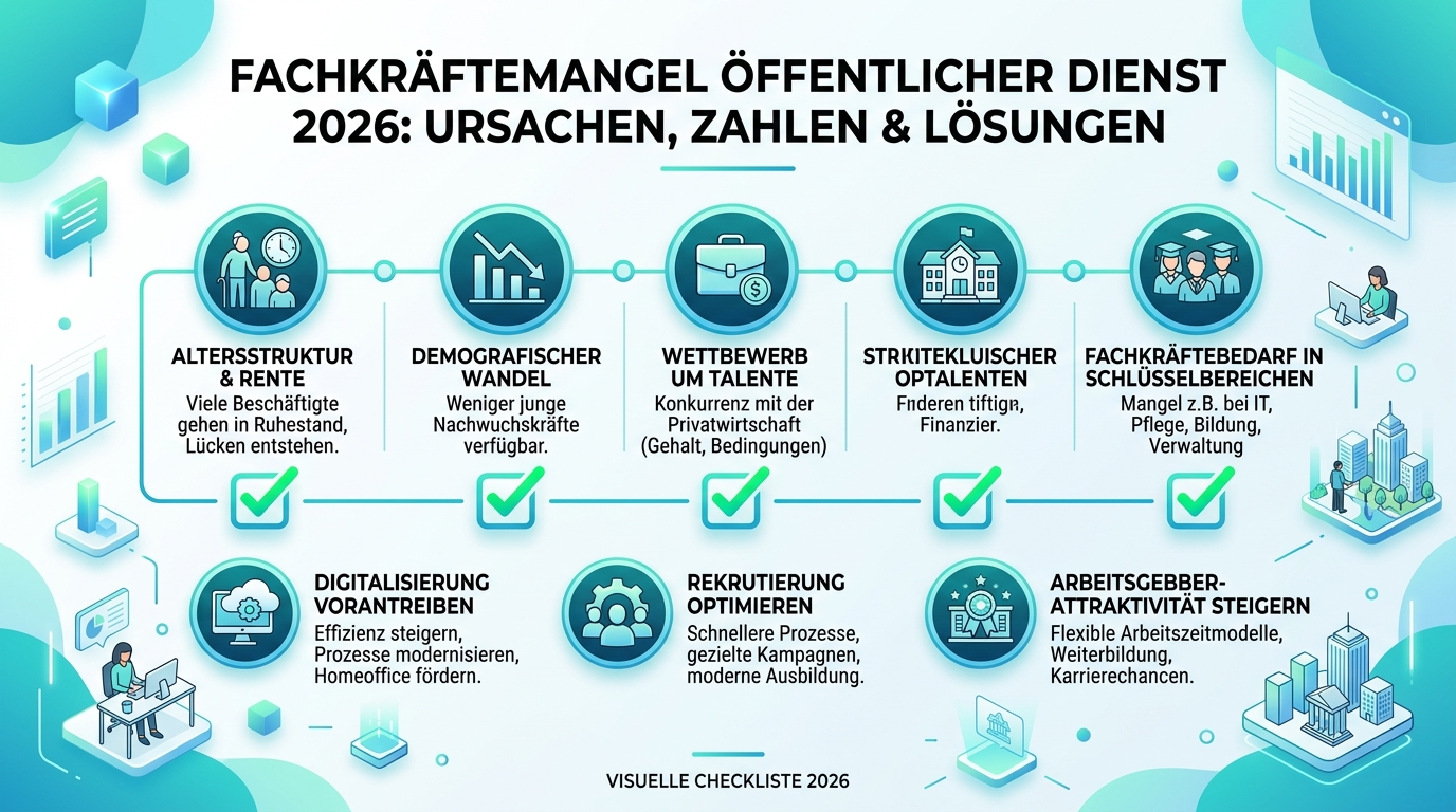 Infografik: fachkräftemangel öffentlicher dienst