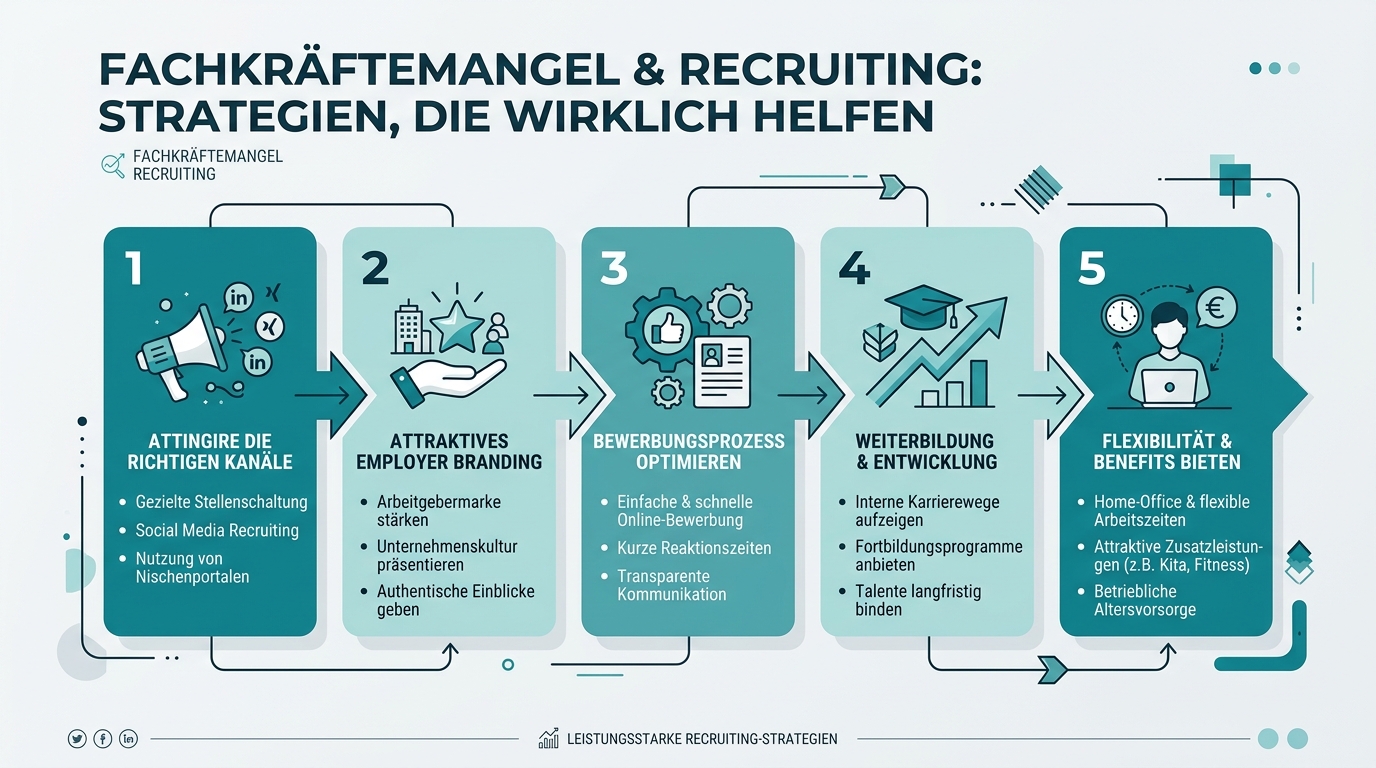 Infografik: fachkräftemangel recruiting