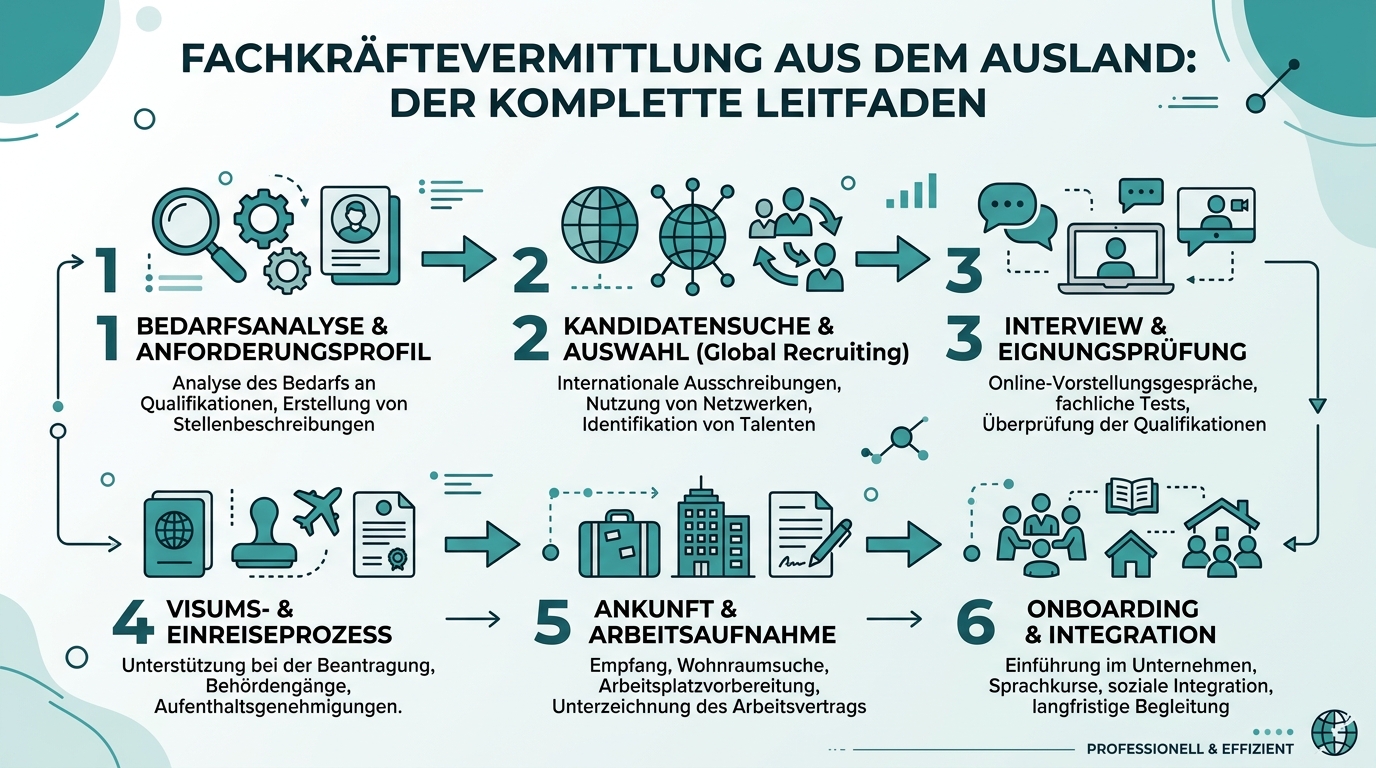 Infografik: fachkräftevermittlung aus ausland