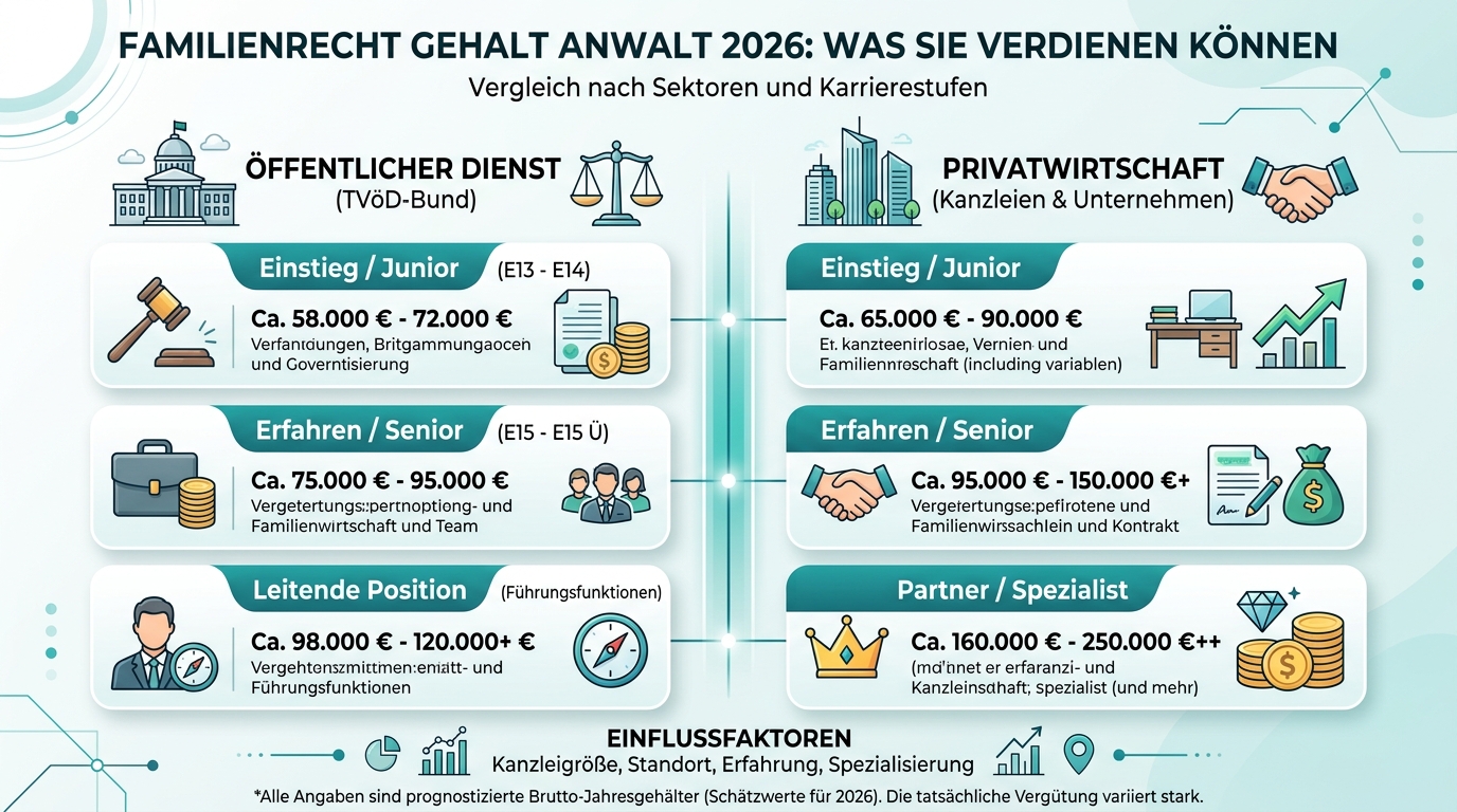 Infografik: familienrecht gehalt anwalt