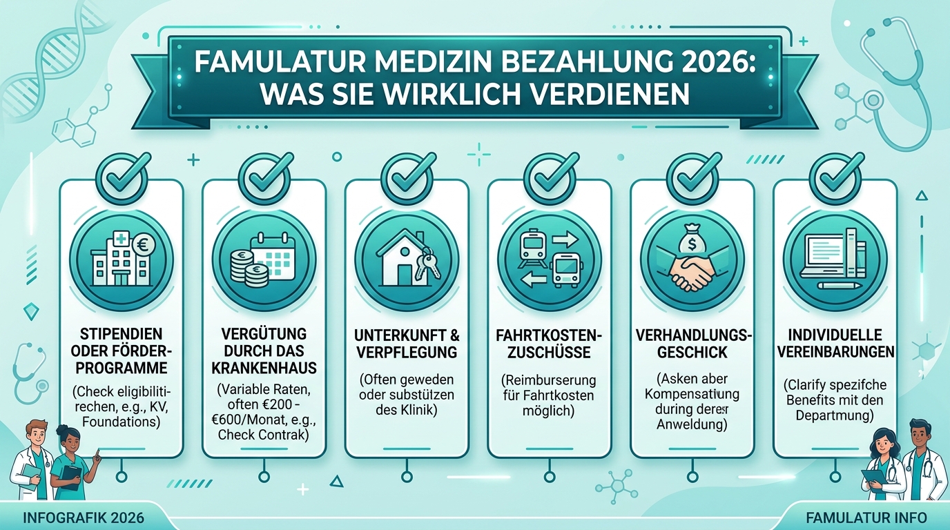 Infografik: famulatur medizin bezahlung
