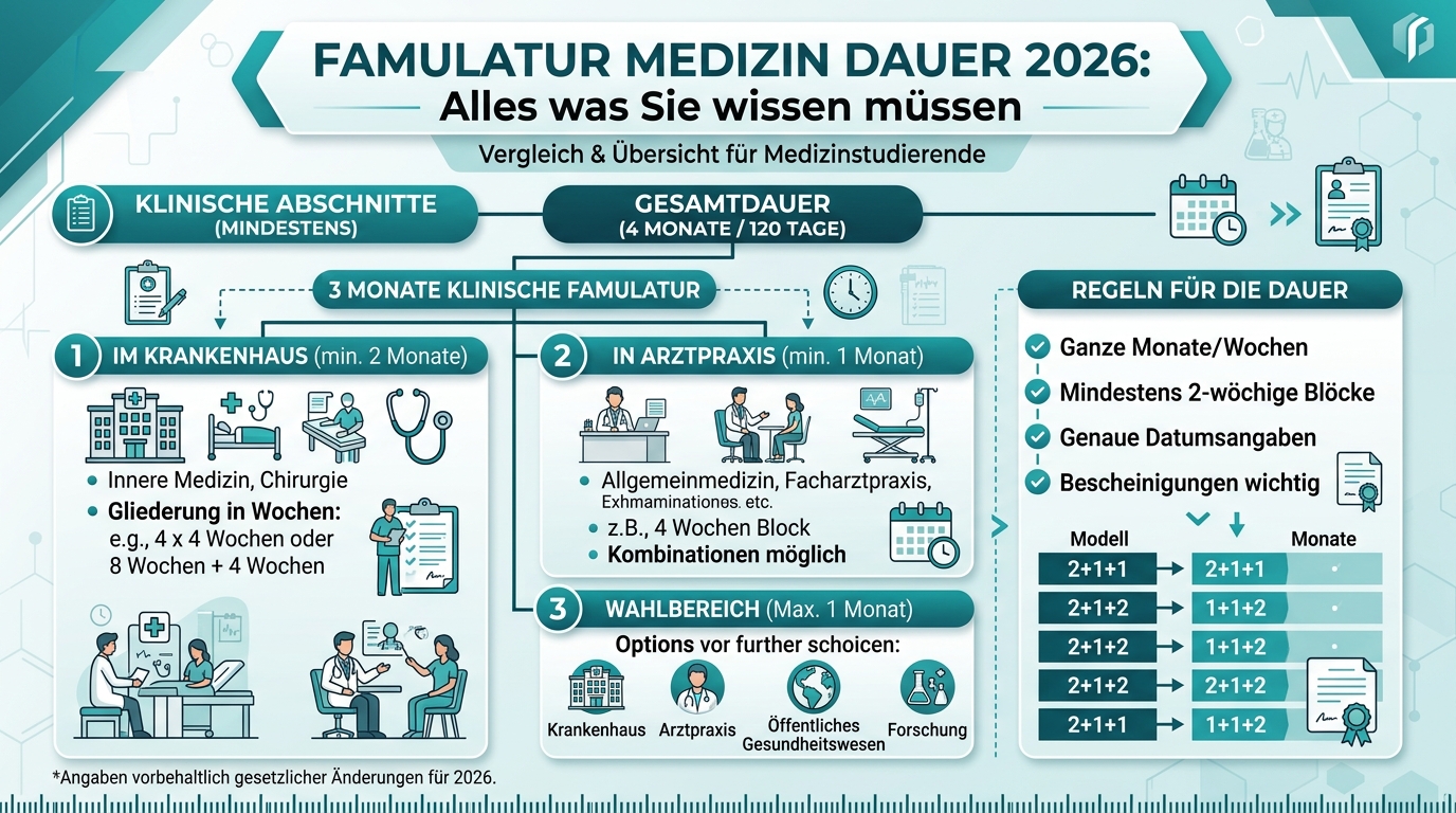 Infografik: famulatur medizin dauer