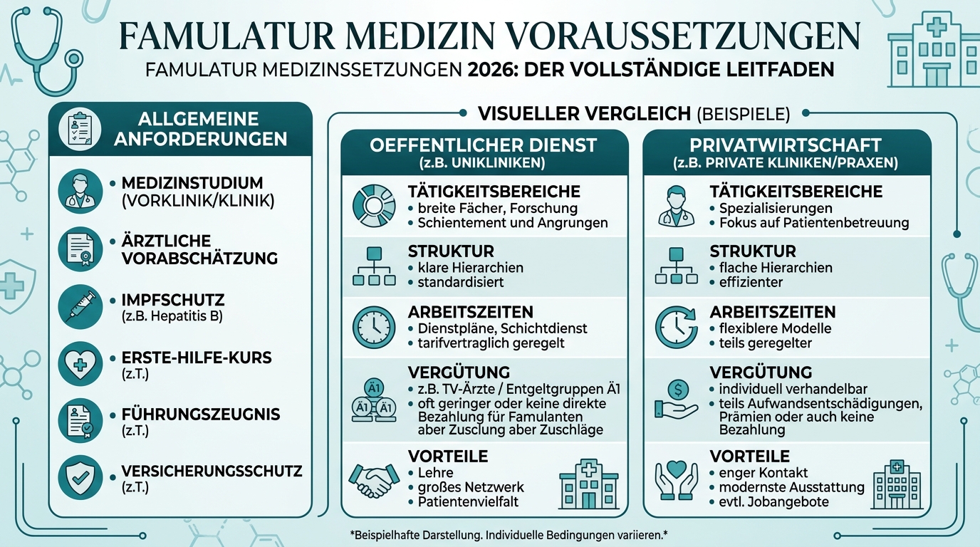 Infografik: famulatur medizin voraussetzungen
