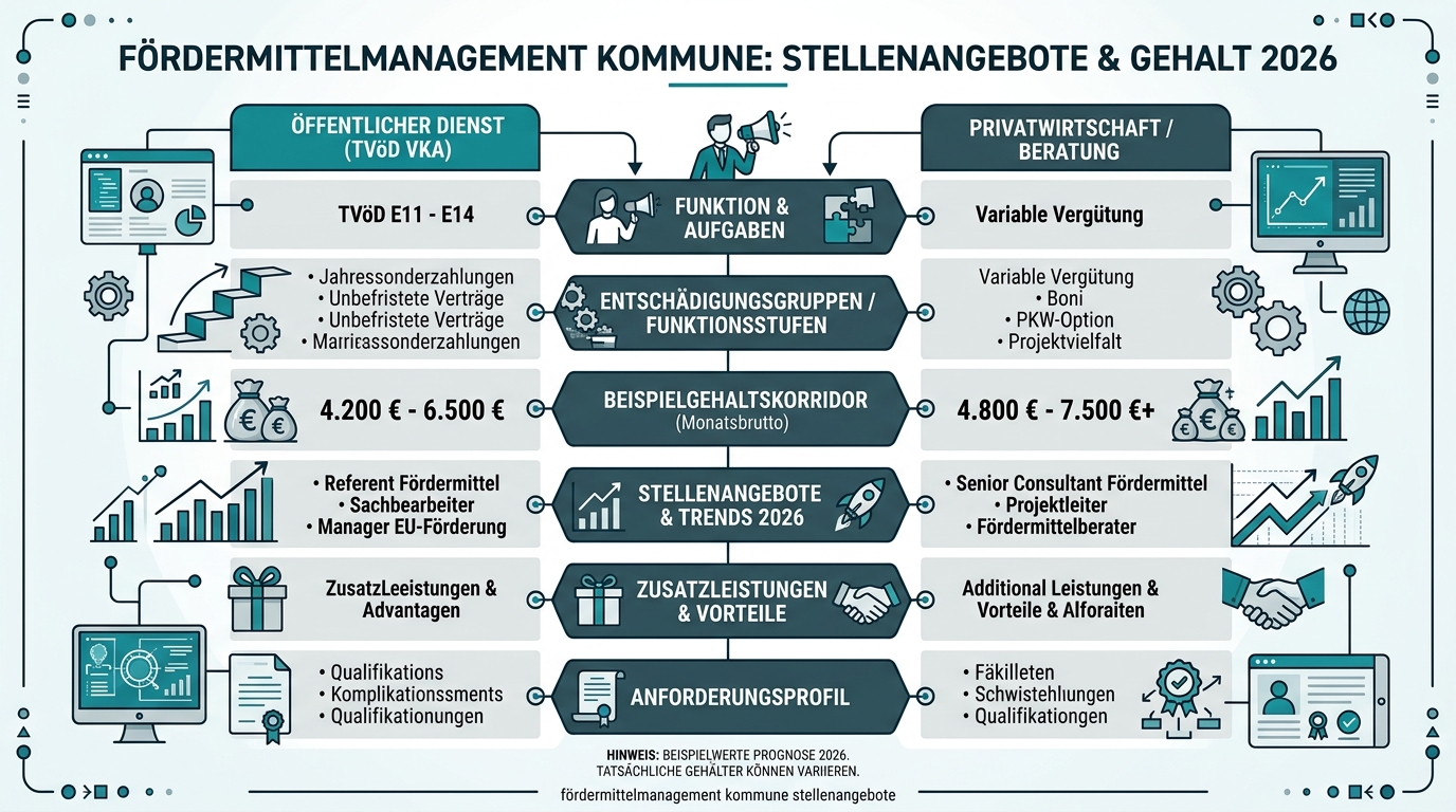 Infografik: fördermittelmanagement kommune stellenangebote