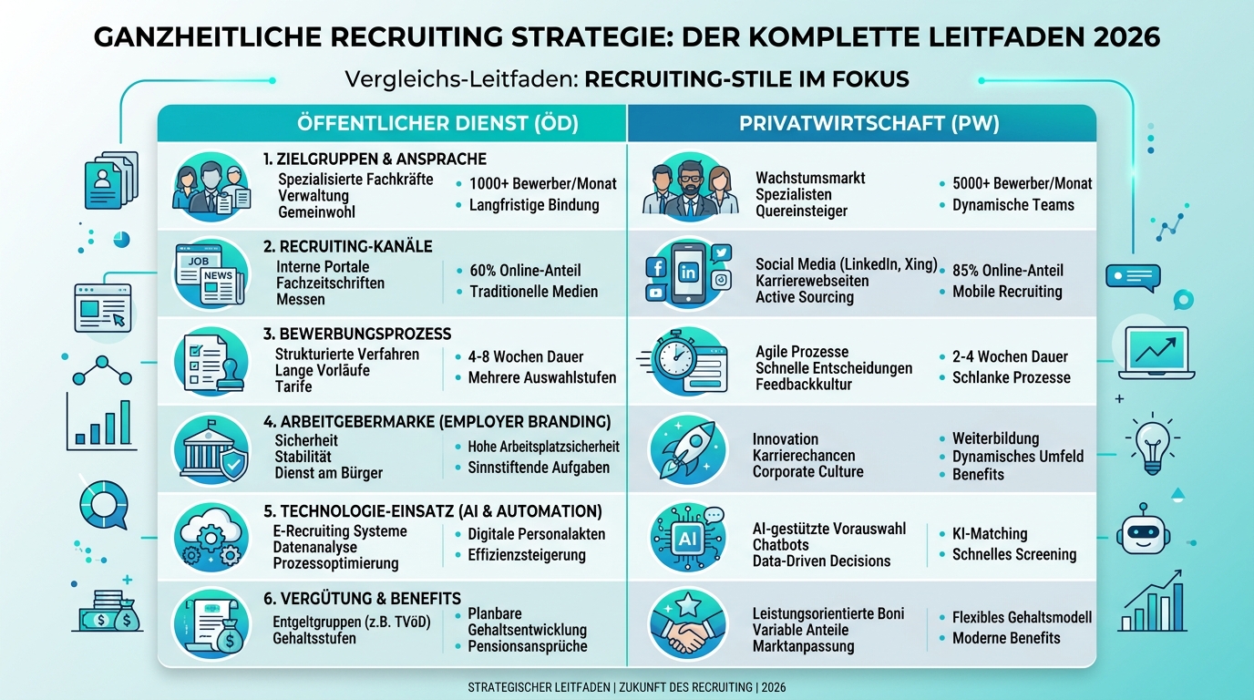 Ganzheitliche Recruiting Strategie: Der komplette Leitfaden 2026 Infografik: ganzheitliche recruiting strategie