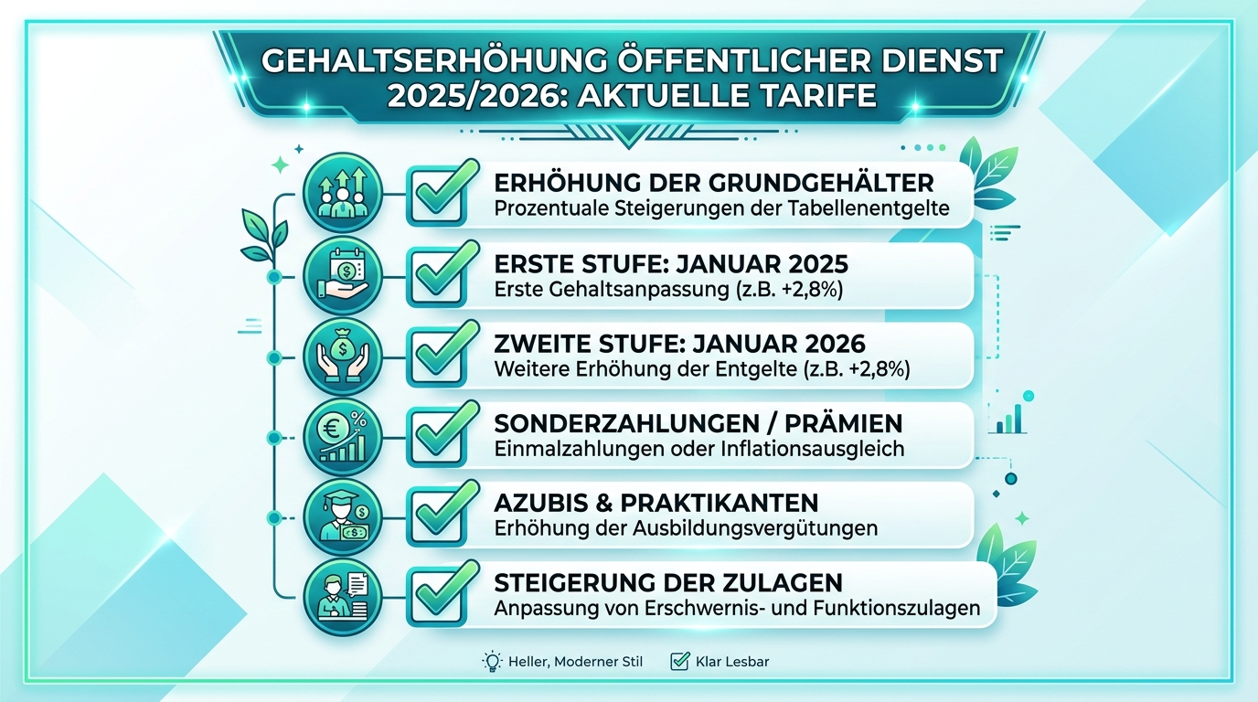 Infografik: gehaltserhöhung öffentlicher dienst 2025
