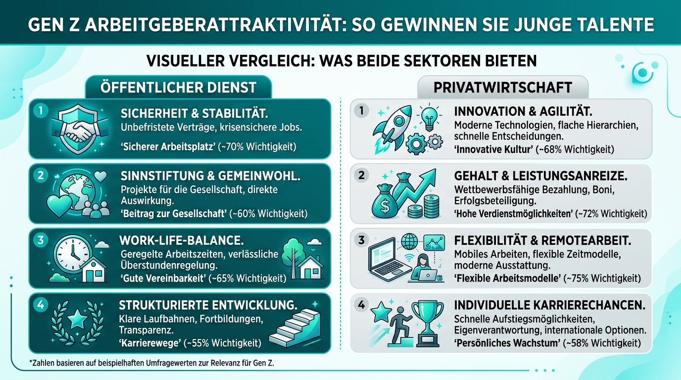 Infografik: gen z arbeitgeberattraktivität