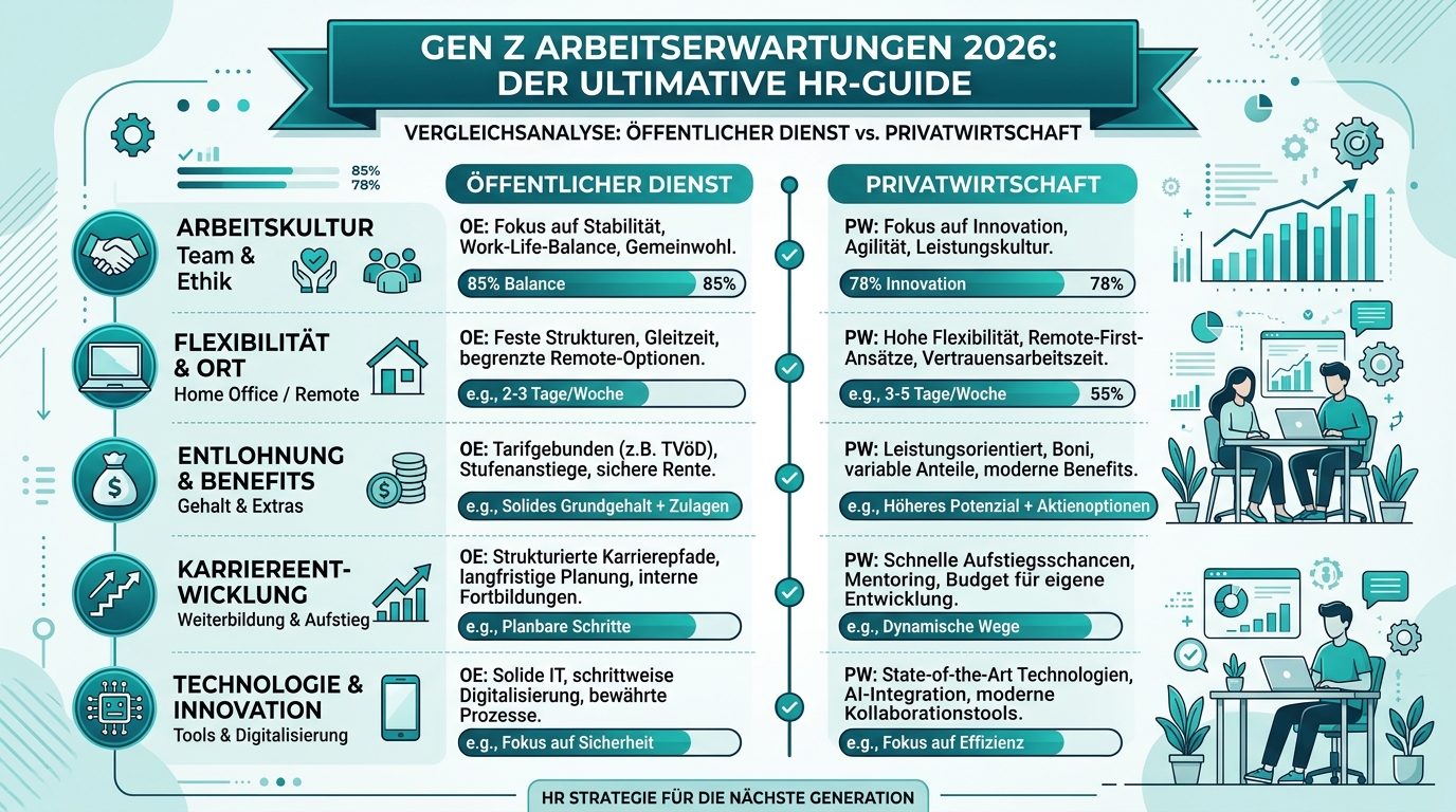 Gen Z Arbeitserwartungen 2026: Der ultimative HR-Guide Infografik: gen z arbeitserwartungen