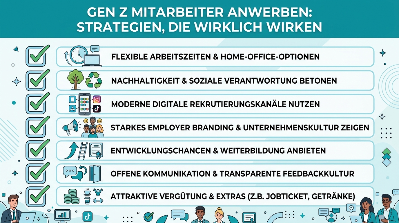 Infografik: gen z mitarbeiter anwerben