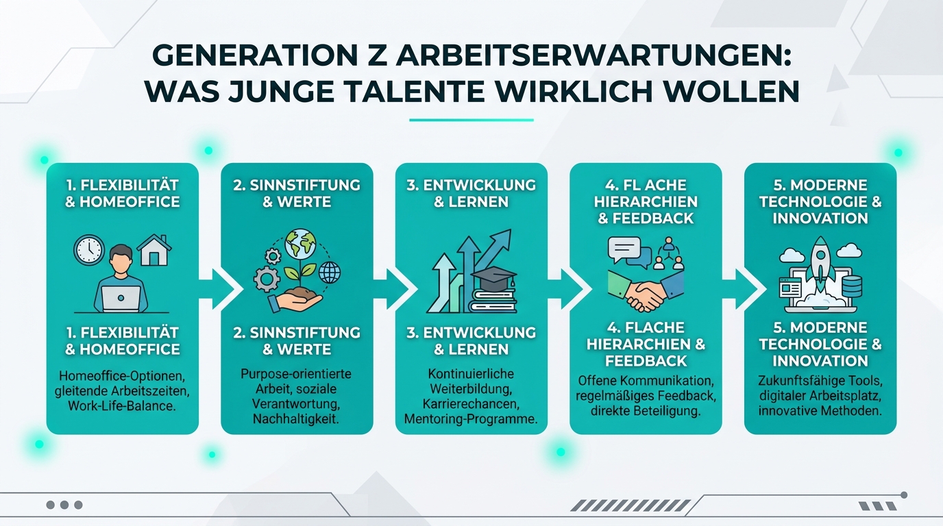 Infografik: generation z arbeitserwartungen