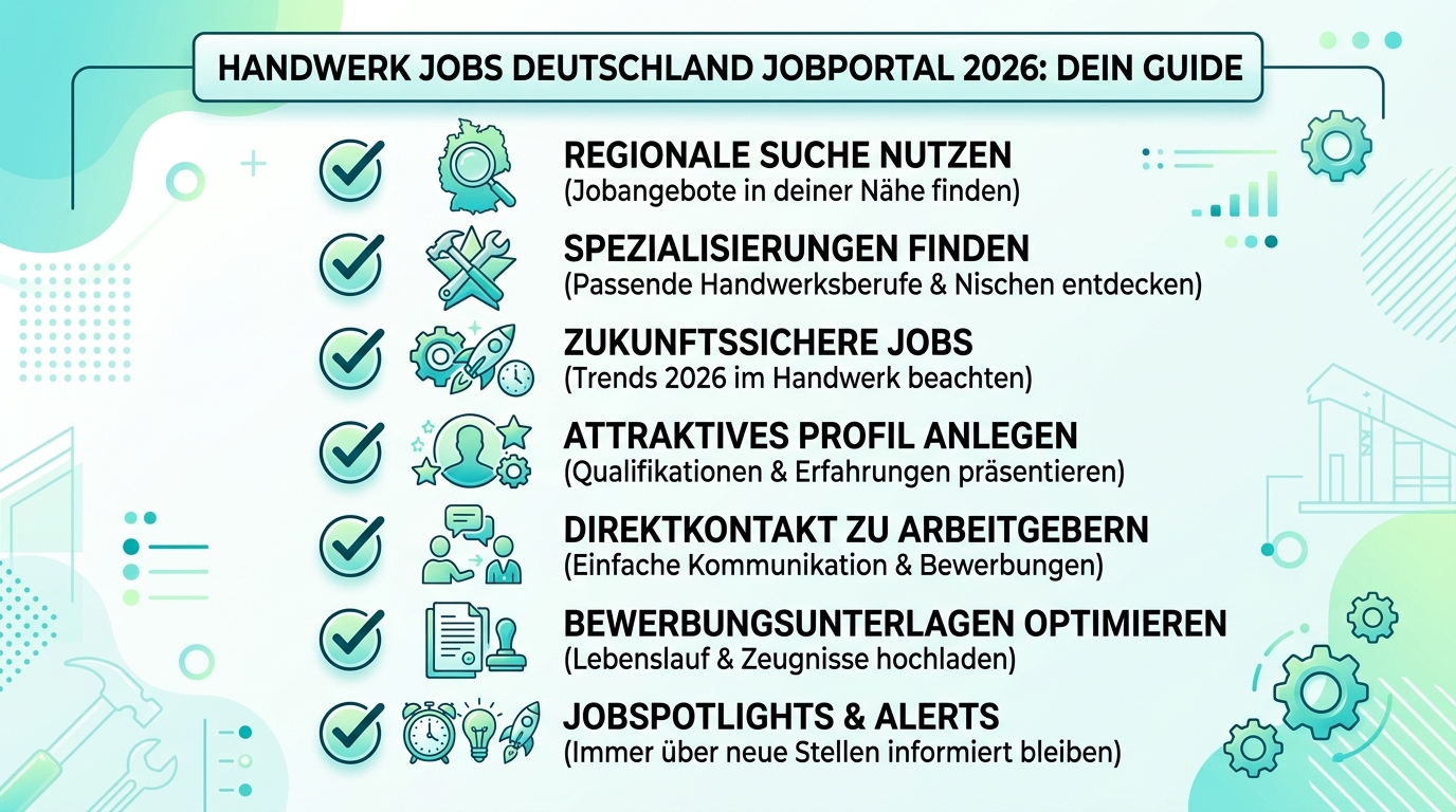 Infografik: handwerk jobs deutschland jobportal