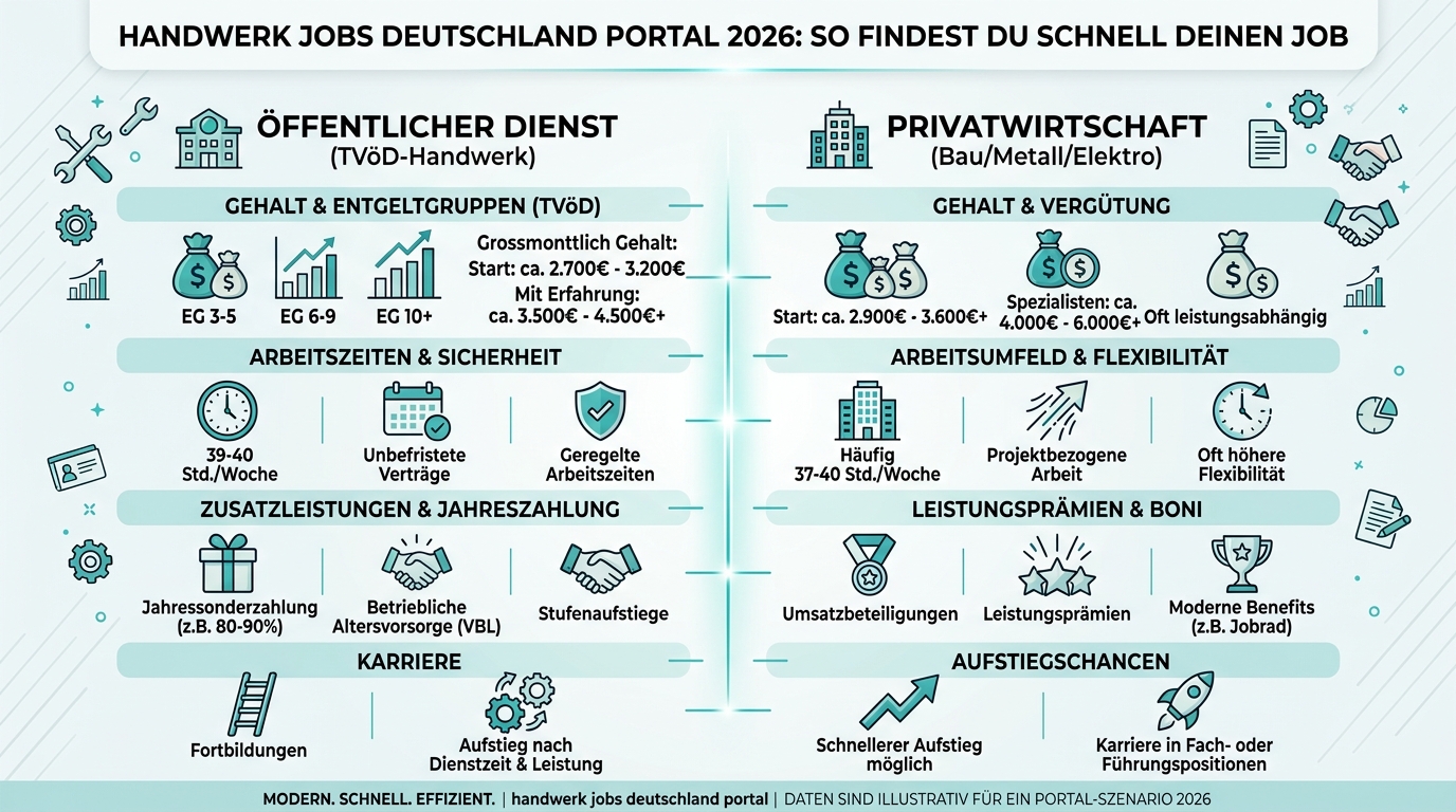 Infografik: handwerk jobs deutschland portal