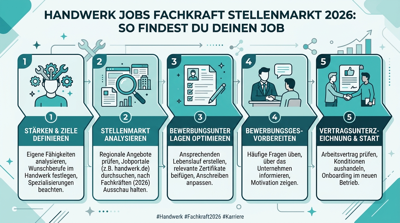 Infografik: handwerk jobs fachkraft stellenmarkt