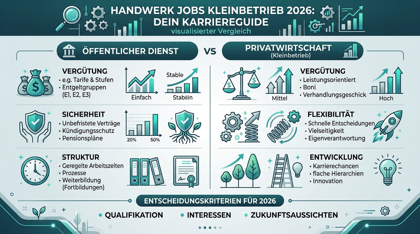 Infografik: handwerk jobs kleinbetrieb