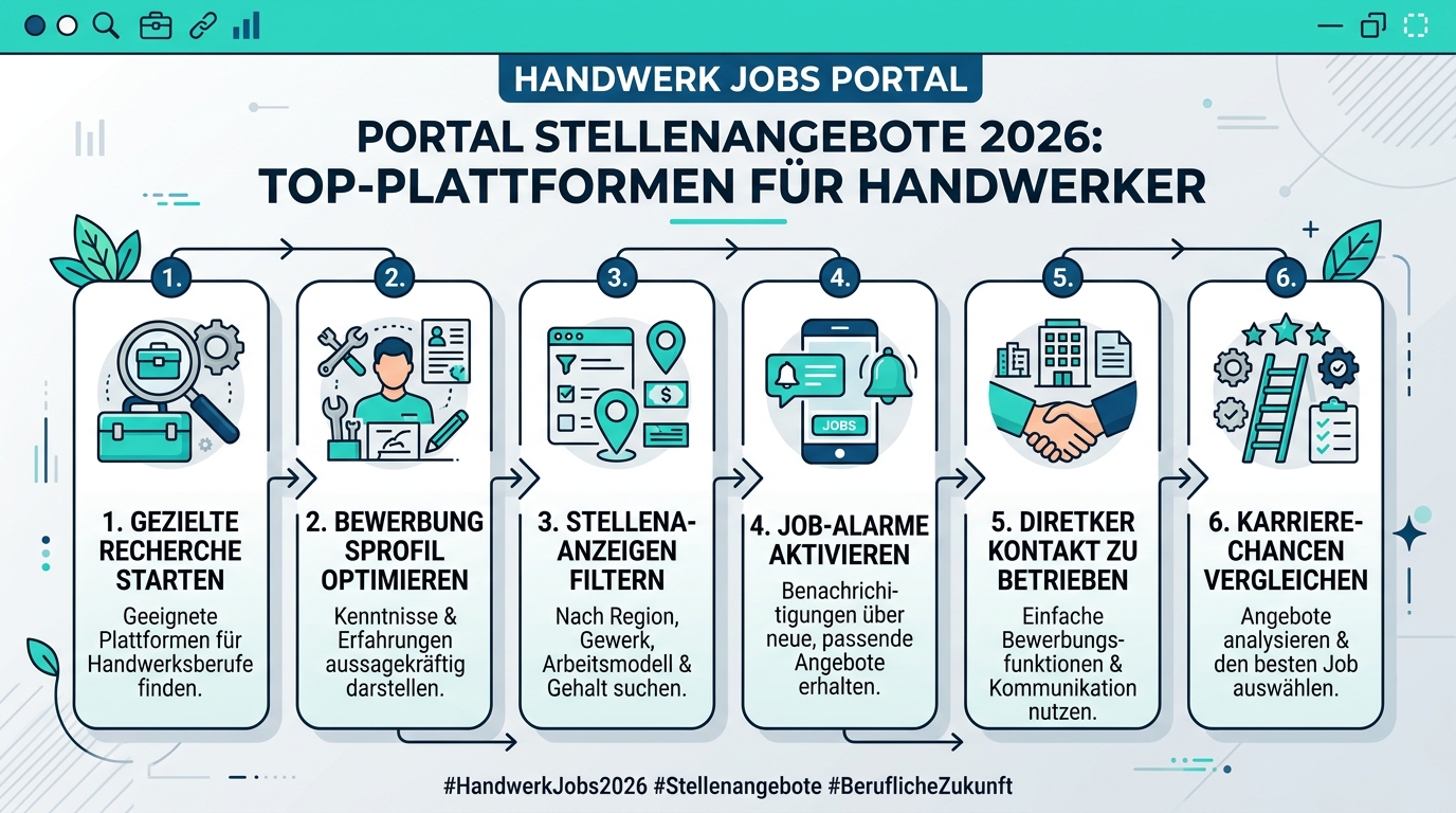 Infografik: handwerk jobs portal stellenangebote