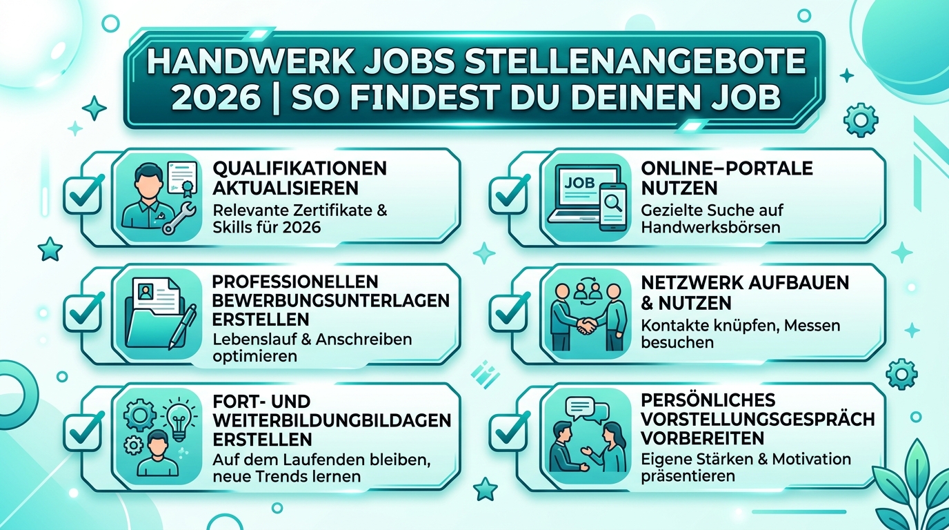 Infografik: handwerk jobs stellenangebote