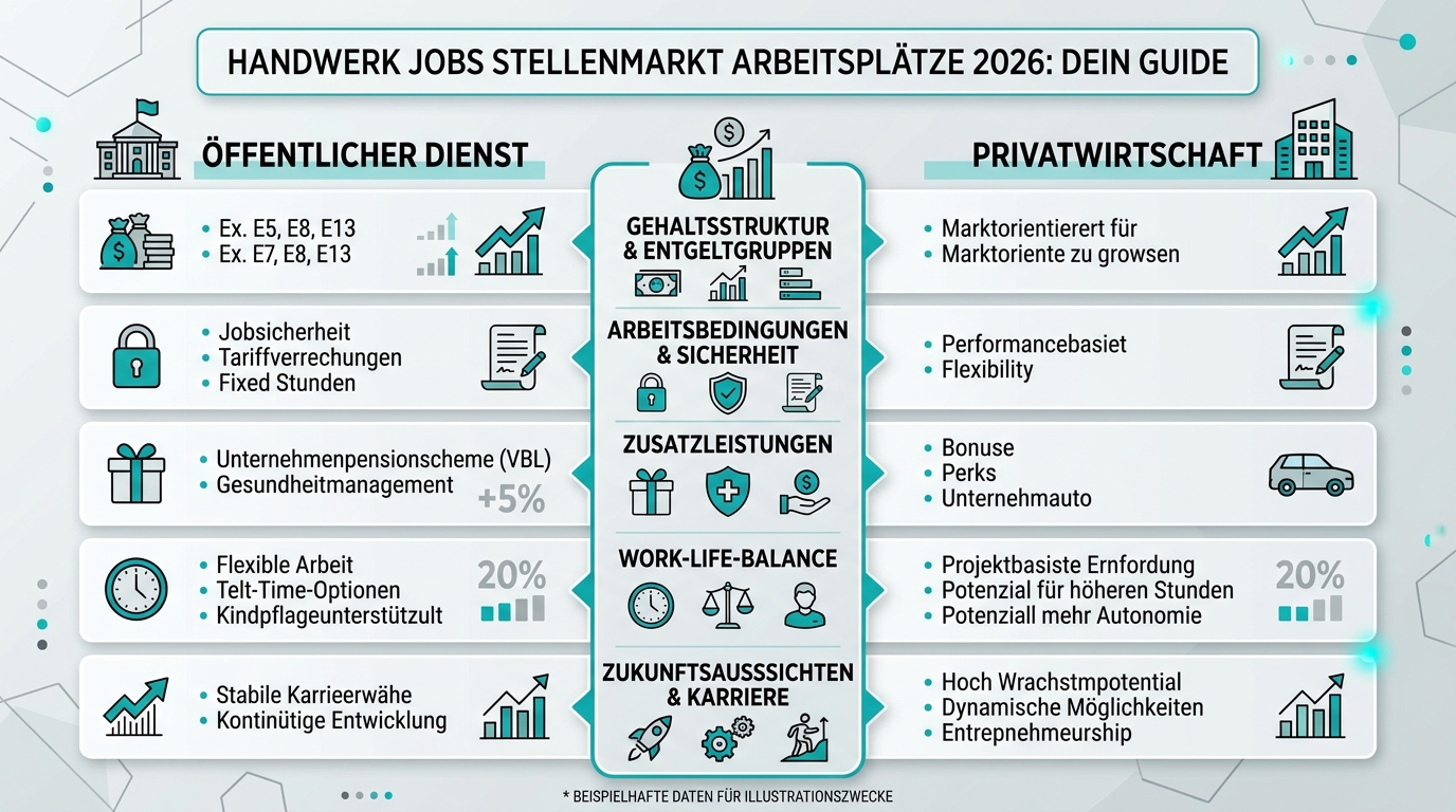 Infografik: handwerk jobs stellenmarkt arbeitsplätze