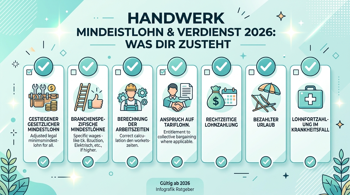 Infografik: handwerk mindestlohn verdienst