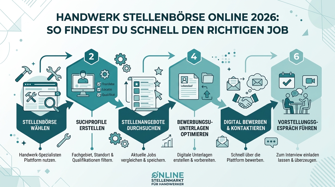 Infografik: handwerk stellenbörse online