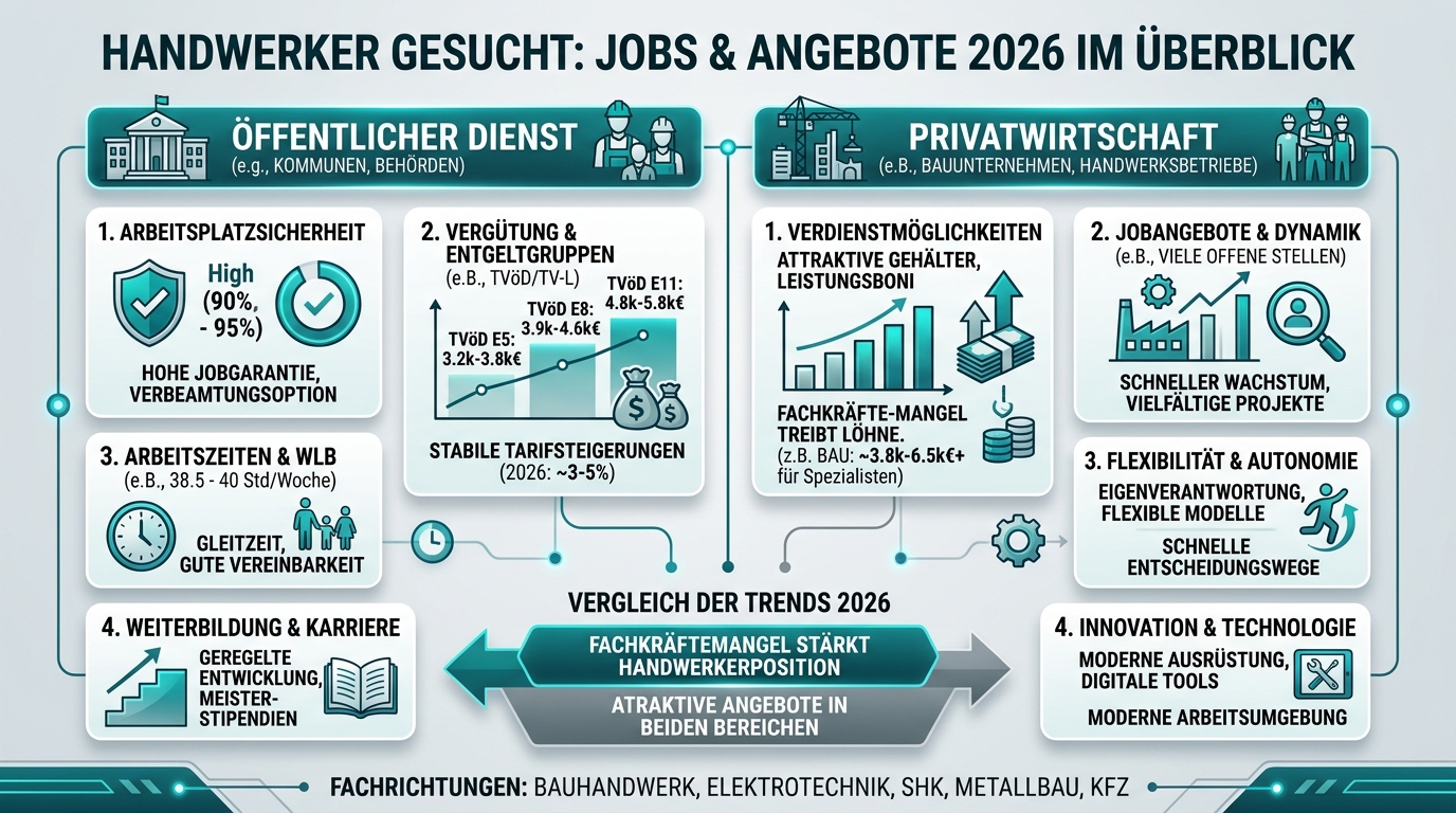 Infografik: handwerker gesucht jobs angebote