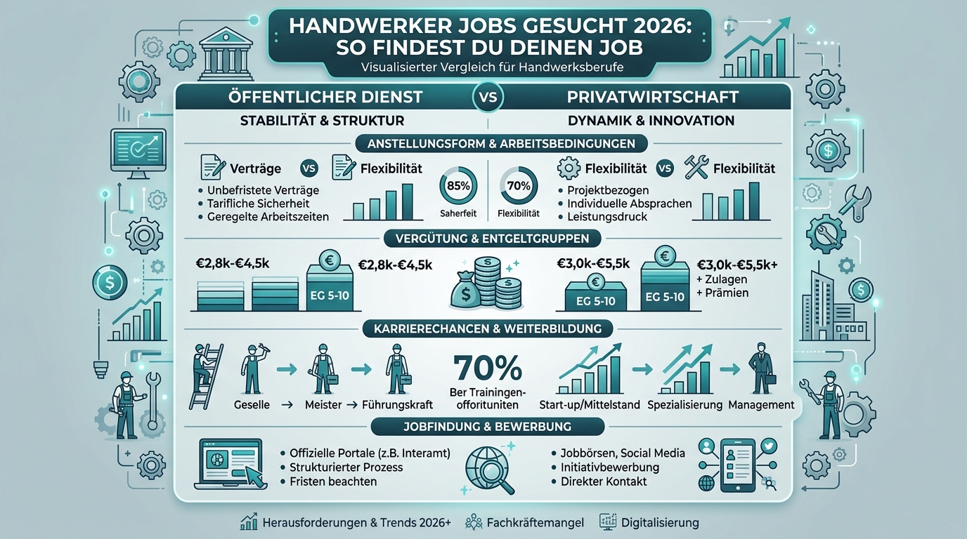 Infografik: handwerker jobs gesucht
