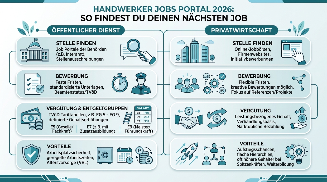 Infografik: handwerker jobs portal