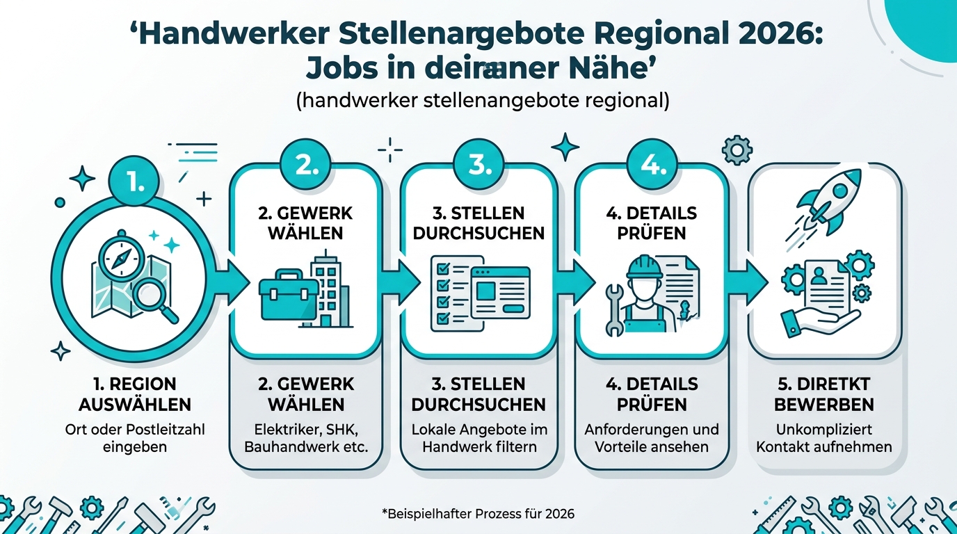 Infografik: handwerker stellenangebote regional