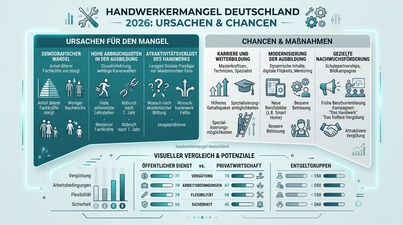 Infografik: handwerkermangel deutschland