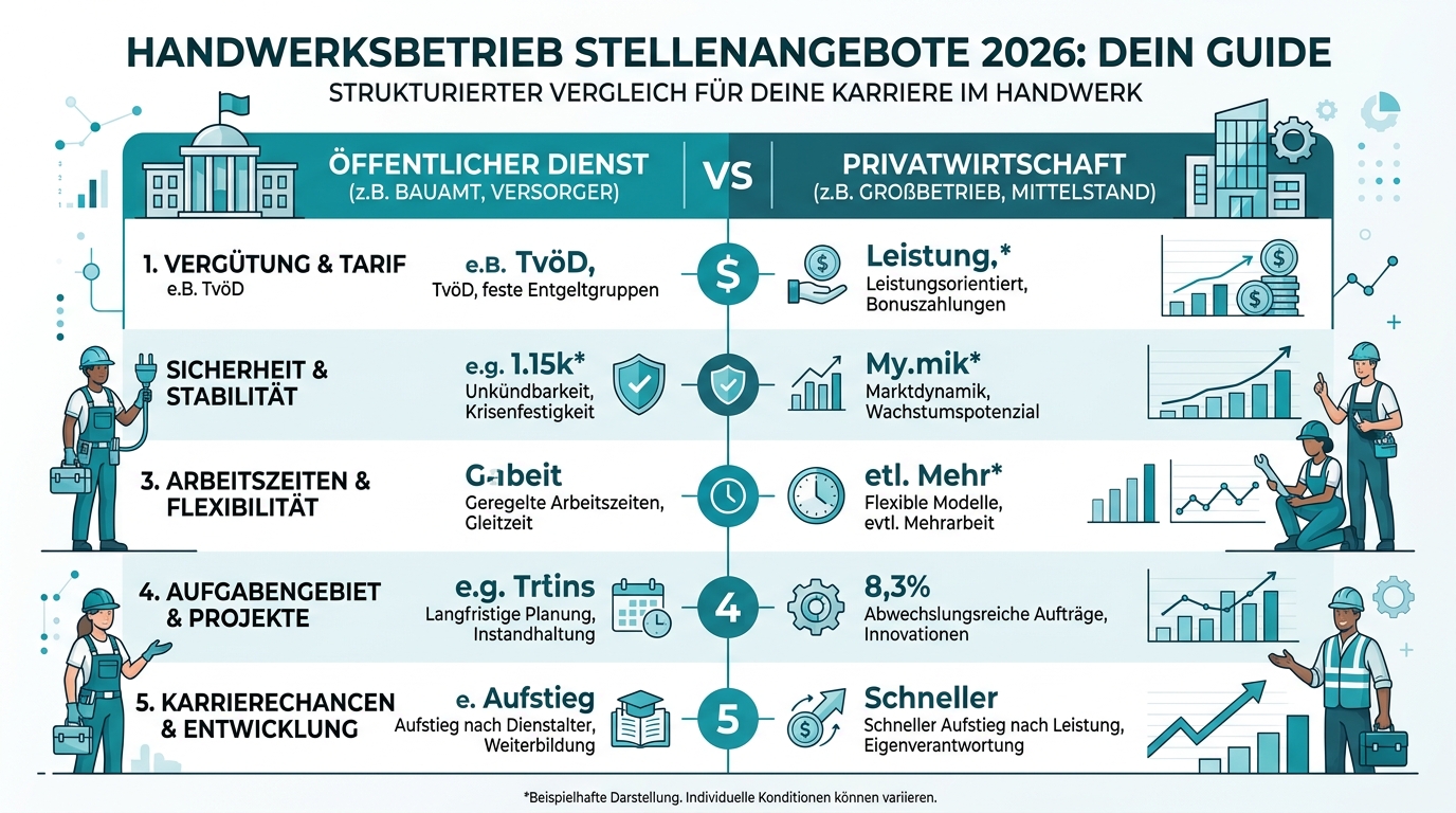 Infografik: handwerksbetrieb stellenangebote