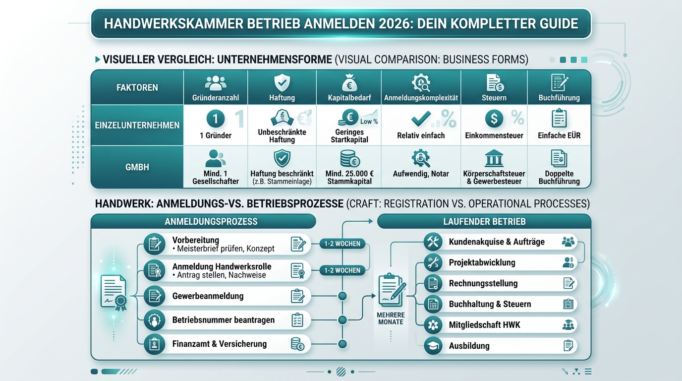 Infografik: handwerkskammer betrieb anmelden