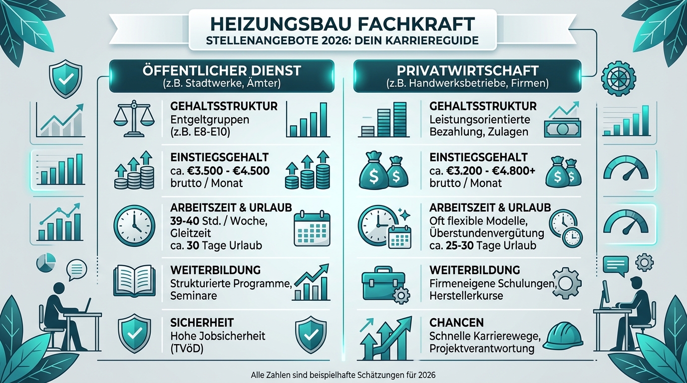 Infografik: heizungsbau fachkraft stellenangebote