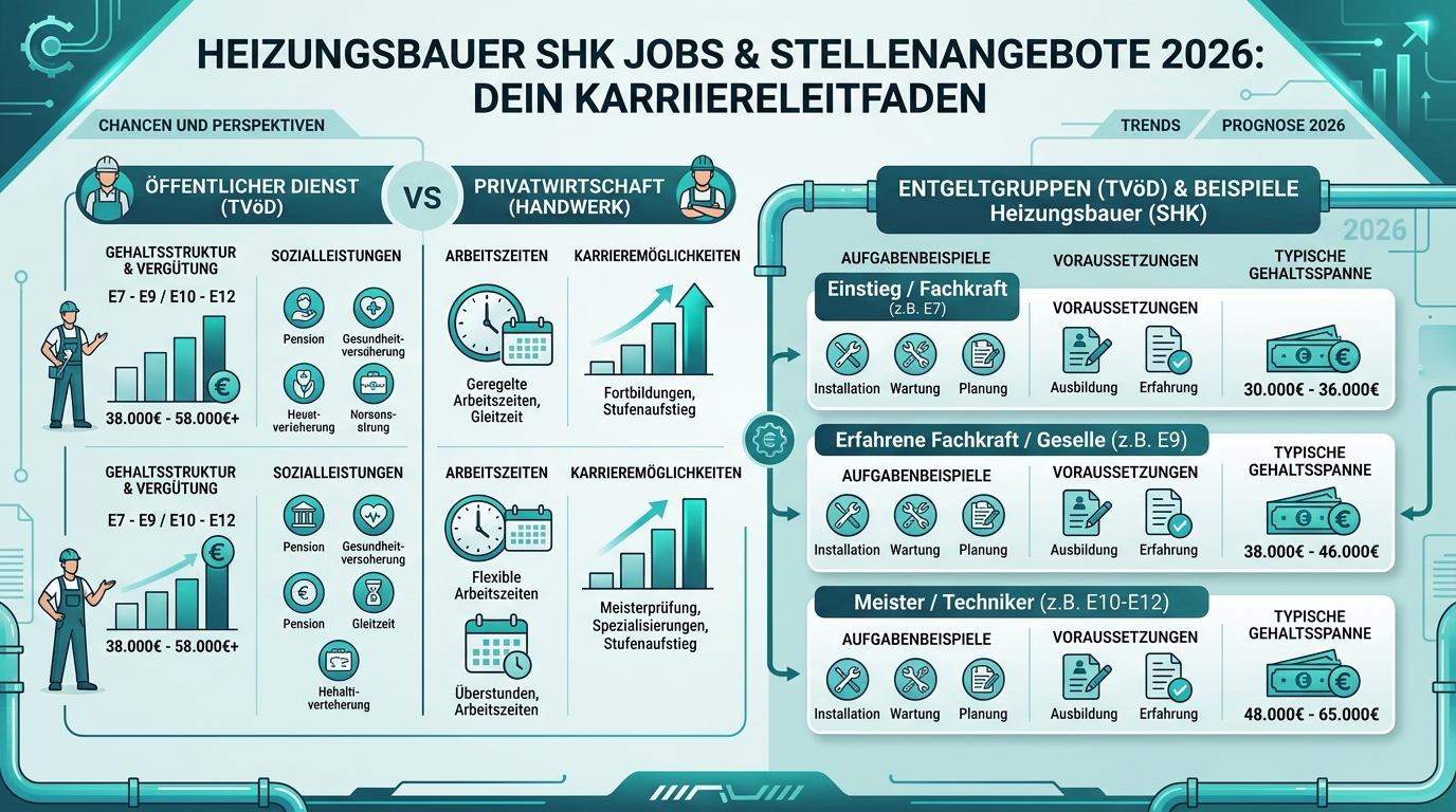 Infografik: heizungsbauer shk jobs stellenangebote
