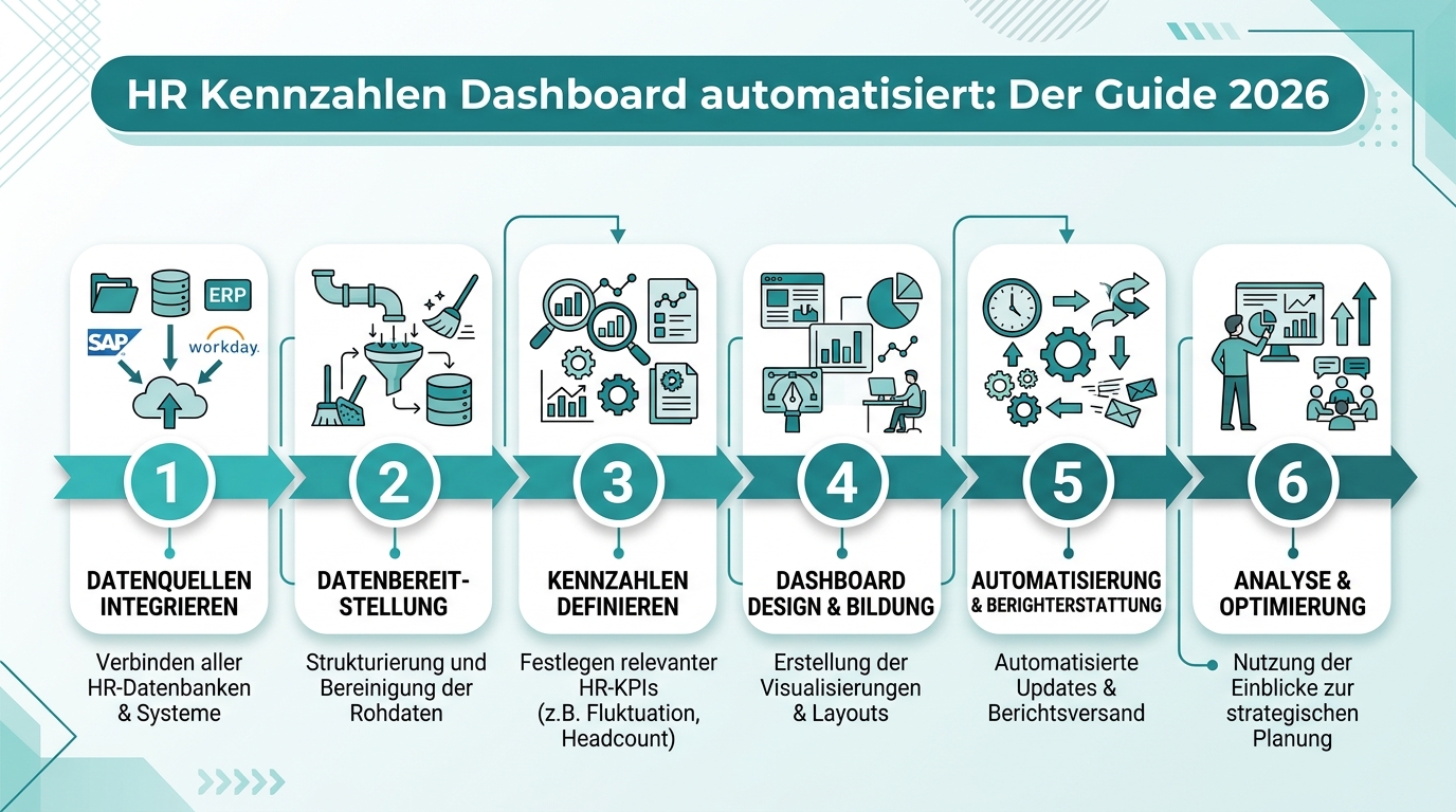 HR Kennzahlen Dashboard automatisiert: Der Guide 2026 Infografik: hr kennzahlen dashboard automatisiert