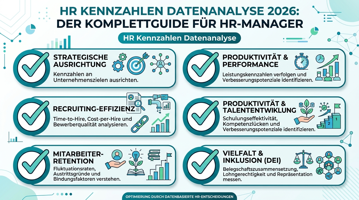 HR Kennzahlen Datenanalyse 2026: Der Komplettguide für HR-Manager Infografik: hr kennzahlen datenanalyse