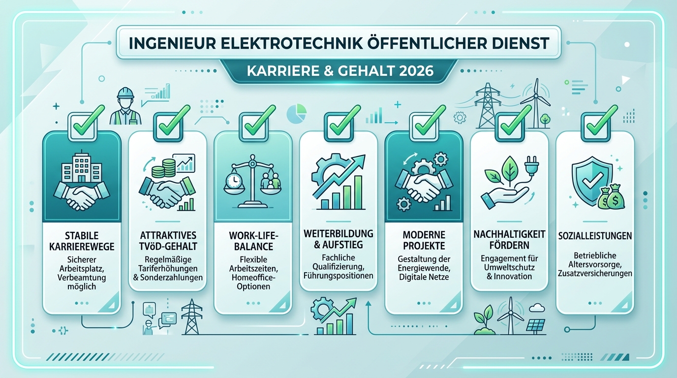 Infografik: ingenieur elektrotechnik öffentlicher dienst